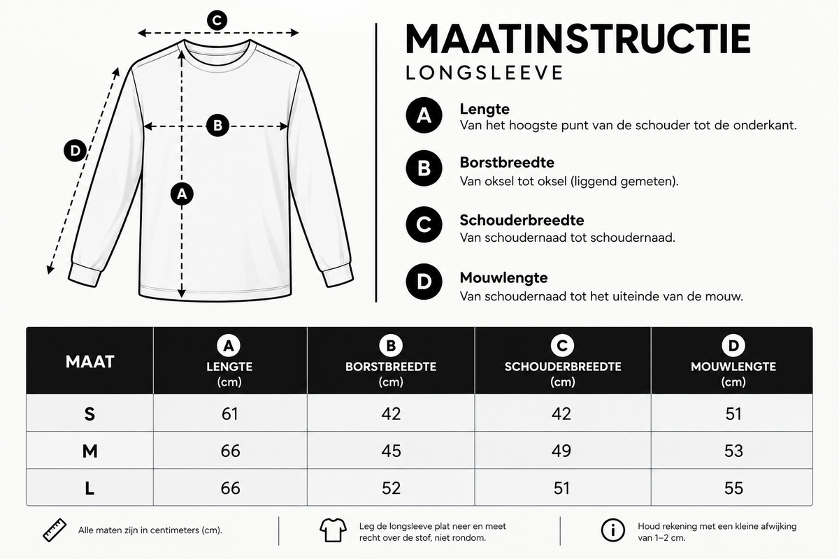 TimelessMotion Longsleeve Wit/Zwart — Unisex
