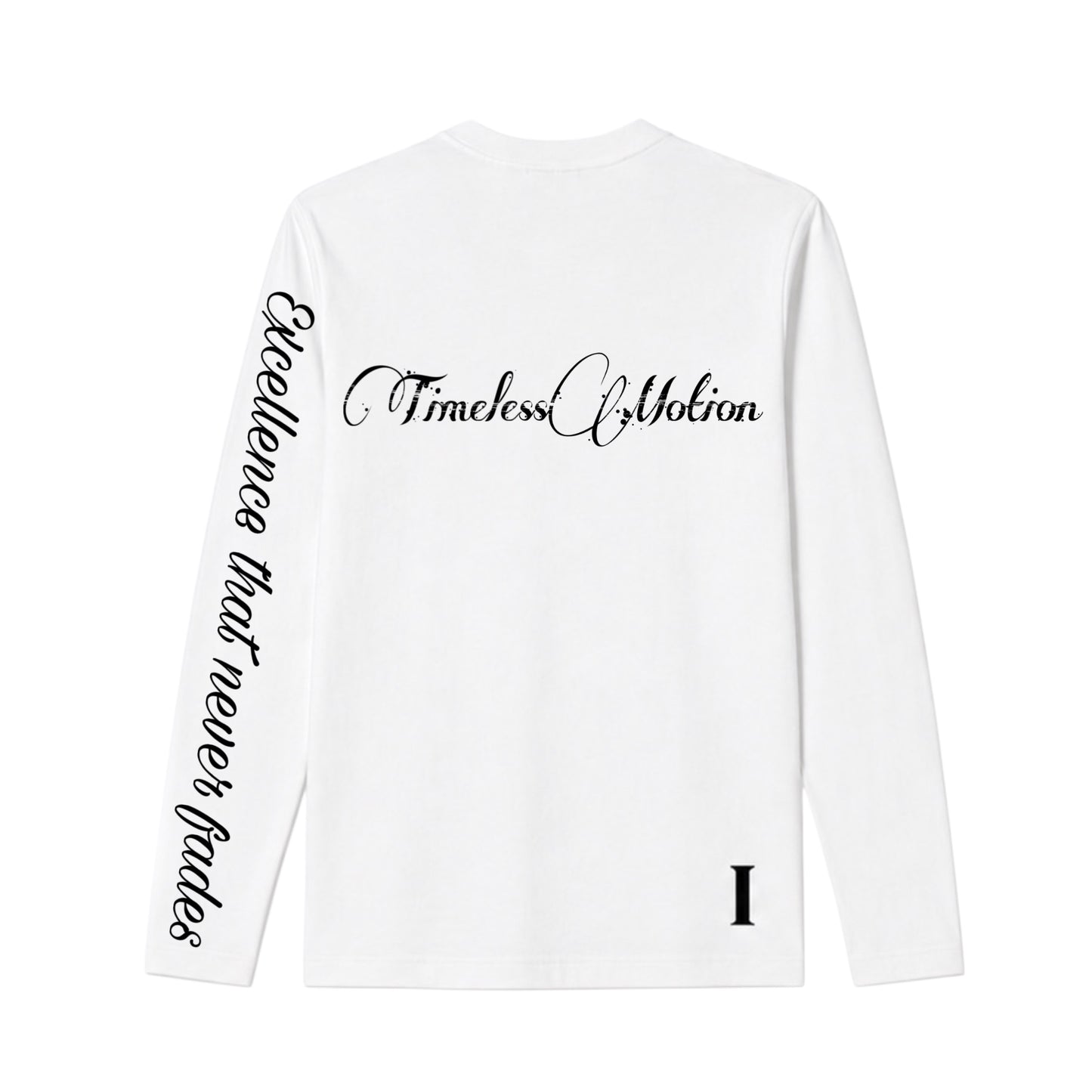 TimelessMotion Longsleeve White/Black — Unisex