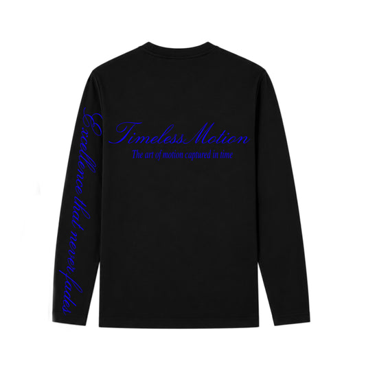 TimelessMotion Longsleeve Black/bleu — Unisex
